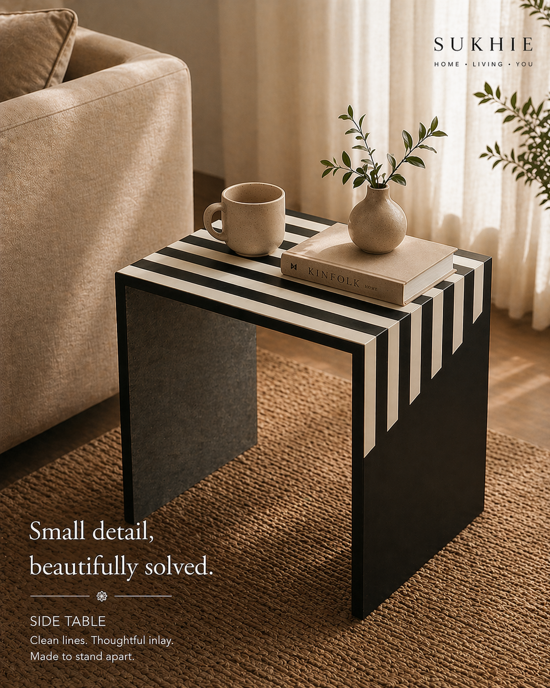 Side Table / Coffee Table (With Inlay Work)
