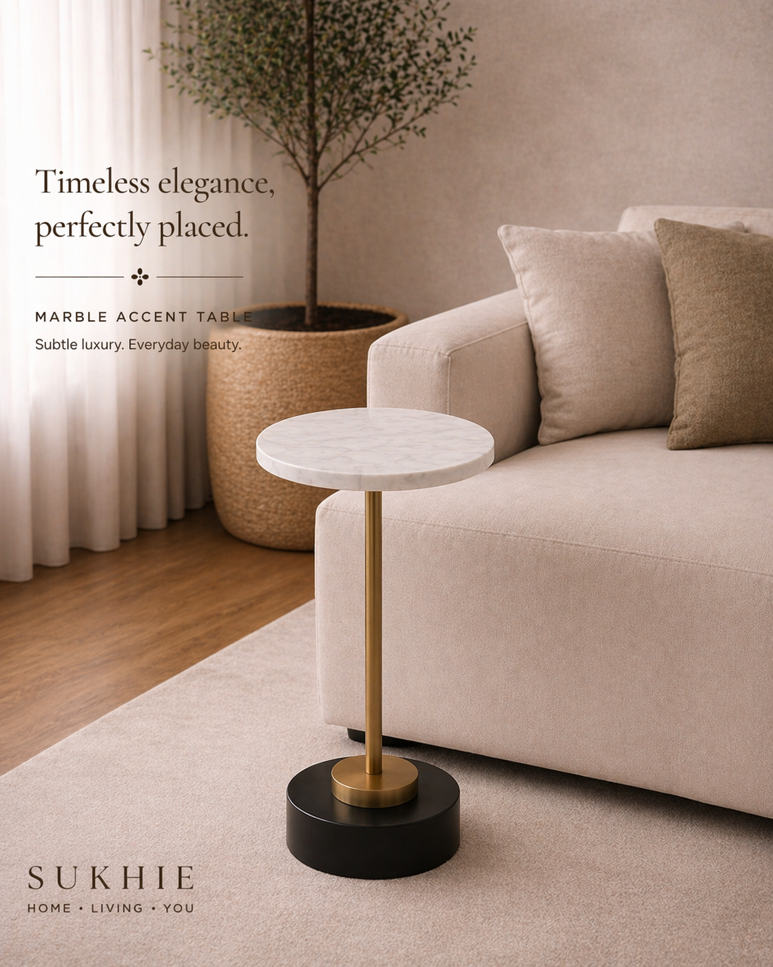 Marble Accent Table